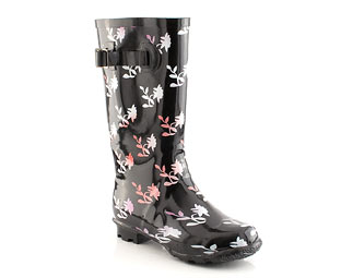 Wellington Boot With Flower Print - Junior