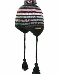 Ladies Barts Anna Inka Beanie. Black