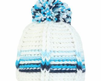 Ladies Barts Crunch Pom Pom Beanie. White