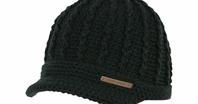 Ladies Barts Liv Peak Beanie. Black