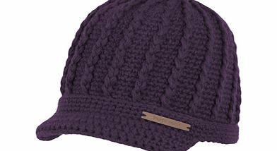 Ladies Barts Liv Peak Beanie. Violet