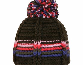 Unisex Barts Crunch Pom Pom Beanie. Brown