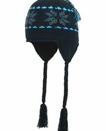 Mens Barts Nordic Inka Earflaps Beanie. Navy