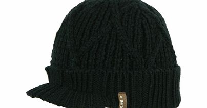 Mens Barts Oscar Cable Beanie. Black