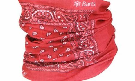 Unisex Barts Multicol Polar Paisly Bandana. Red