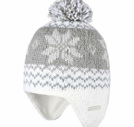 Unisex Barts Scandic Earflap Beanie. White