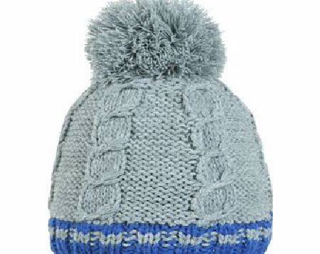 Unisex Barts Sirdal Pom Cable Beanie. Grey