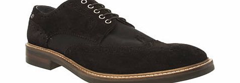 Base London Black Manor Brogue Mix Shoes