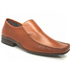 Base London Male Phantom Moc Leather Upper in Tan