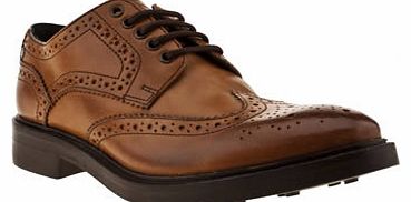 mens base london tan manor brogue shoes