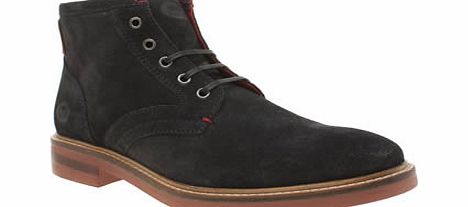 Base London Navy Manor Ankle Boots