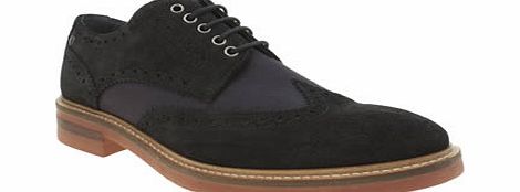 Base London Navy Manor Brogue Mix Shoes