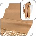 Extra-Soft Camel Cashmere Long Scarf