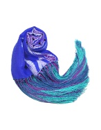 Basile Tie and Dye Silk Fringed Shawl