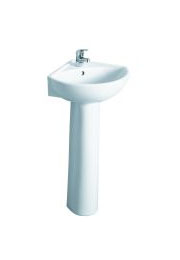 Alabaster Corner Pedestal basin