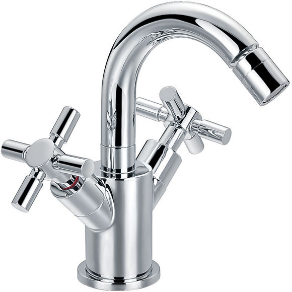 Shannon bidet mixer with clicker waste