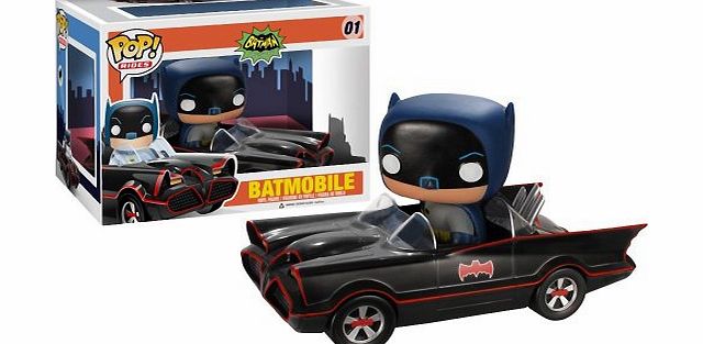 Batman Batmobile: ~7`` Funko POP! Rides x Batman 1966 Classic TV Vinyl Figure