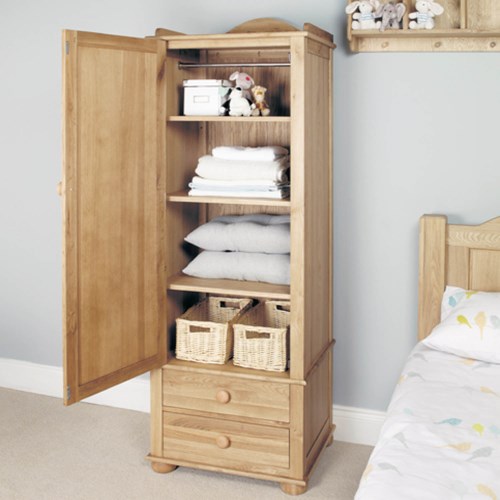 Baumhaus Amelie Oak Childrens Single Wardrobe