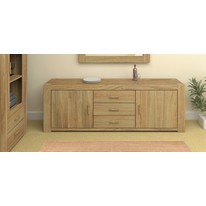 Atlantic Solid Oak Triple Sideboard