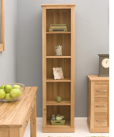 Baumhaus Mobel Oak Narrow Bookcase