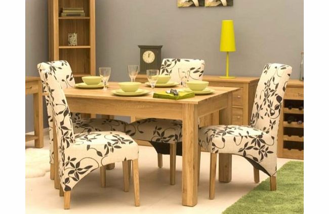 Baumhaus Mobel Solid Oak Rectangular Dining Set