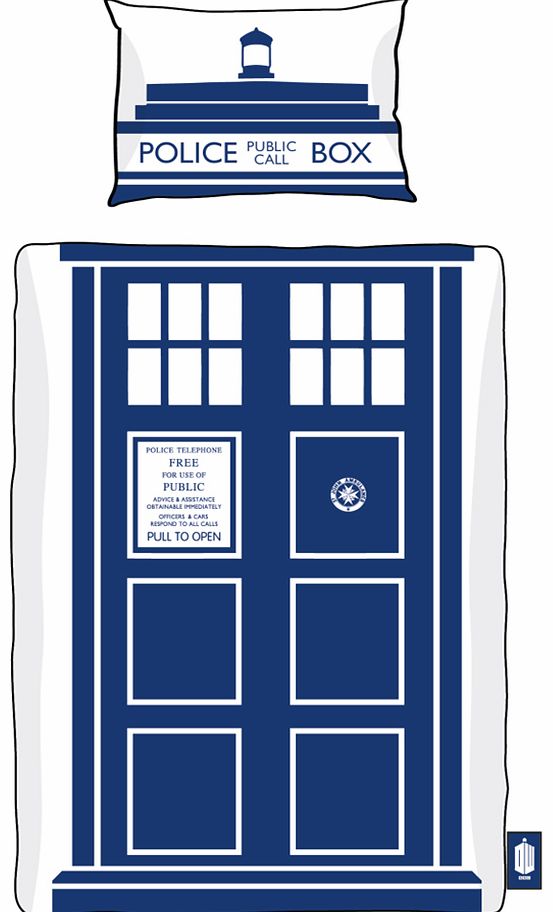 Doctor Who TARDIS Single Duvet Cover Set from