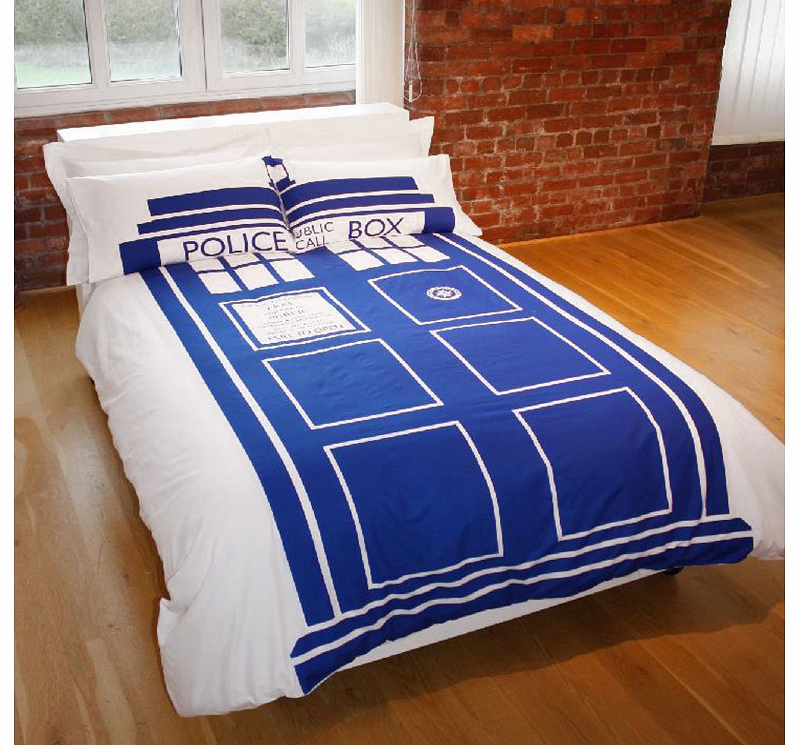 King Size Doctor Who TARDIS Duvet Cover Set