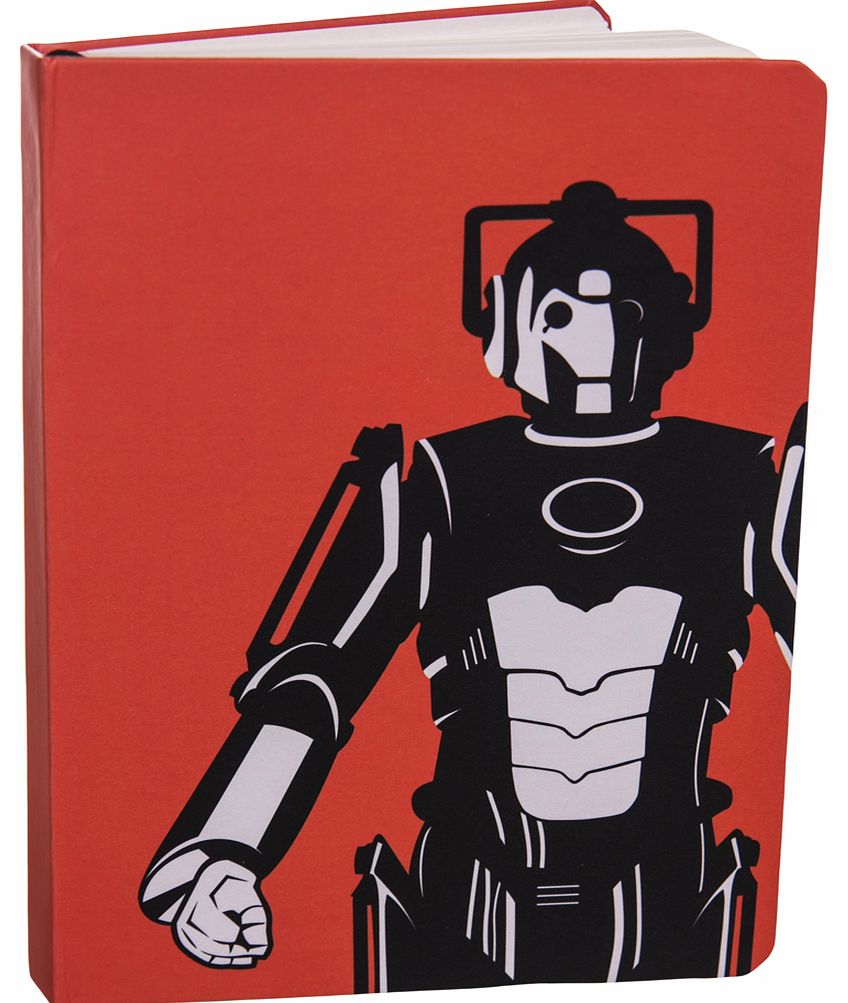 Orange Doctor Who Cyberman A6 Notebook