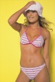 BEACHES triangle striped bikini