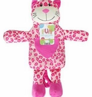 Fun Hot Water Bottle - Pink Cat