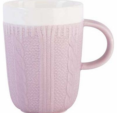 Set of 6 Chunky Knit Mugs -