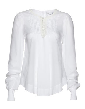 Beaumont Organic Delicate Crochet Front Blouse