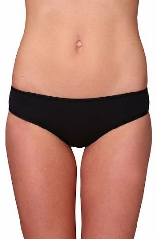 Beautiful Basics Womens Classic Everyday Cotton Briefs 5 Pack by Beautiful Basics (Medium, Black)