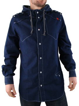 Beck and Hersey Denim Chambray Hampton Hooded