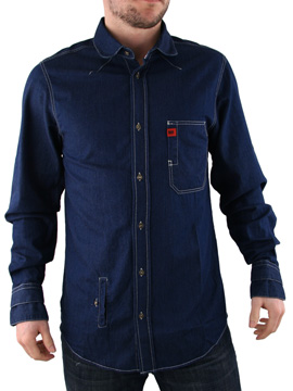 Beck and Hersey Indigo Denim Bower Chambray Shirt