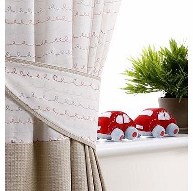 Zippy Zebra Tab Top Curtains - 167cm