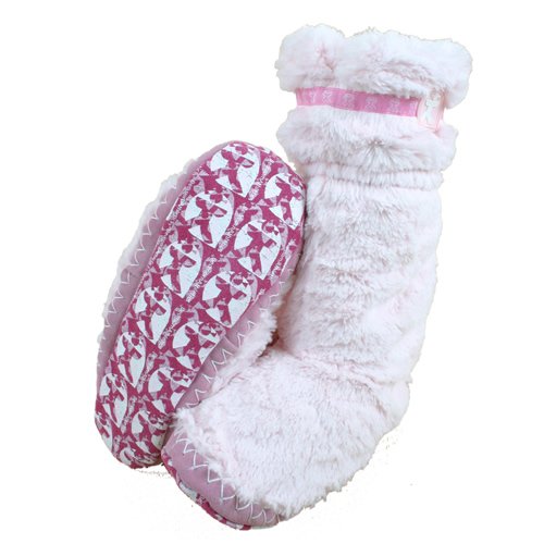 Ladies Bedroom Athletics Loren Long Toggle Fur Bootie Soft Pink