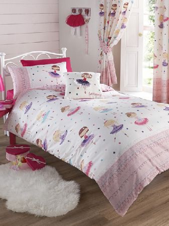 Bedroom Ballerina Single Duvet Cover and Pillowcase Set