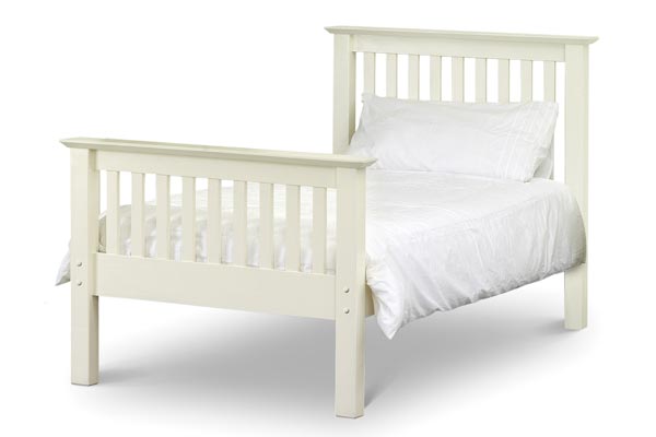 Bedworld Discount Barcelona White Bed Frame (High Foot End)