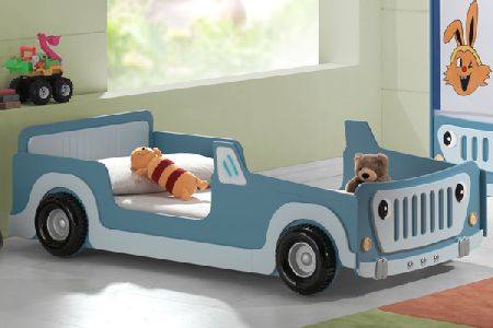 Bedworld Discount Blue Jeep Single 90cm