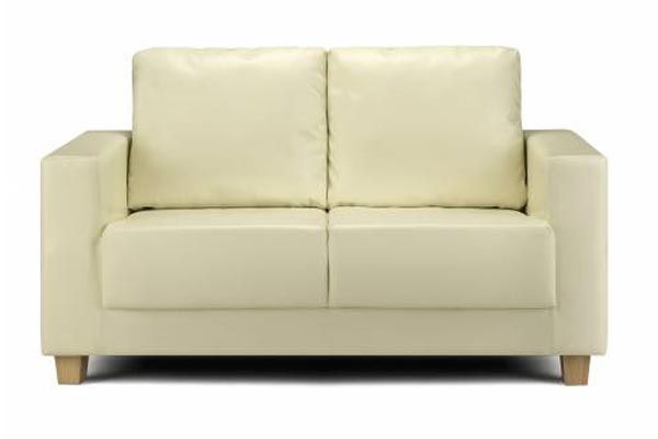 Boxa Oyster Faux Leather Sofa