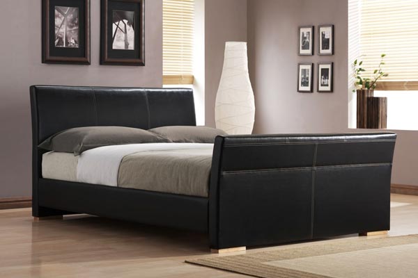 Cadiz Black Bed Frame Kingsize 150cm