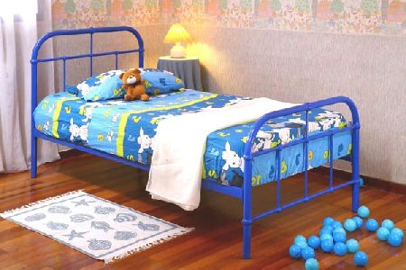 Chelsea Blue Bed Frame Single 90cm