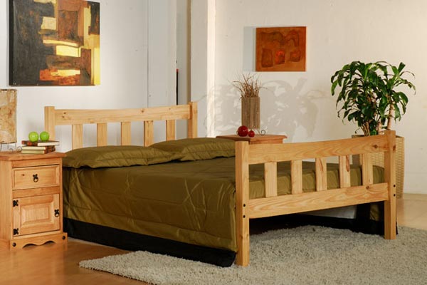 Miami Pine Bed Frame Double 135cm