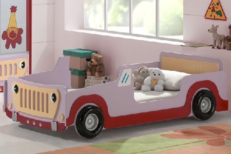 Bedworld Discount Pink Jeep Single 90cm