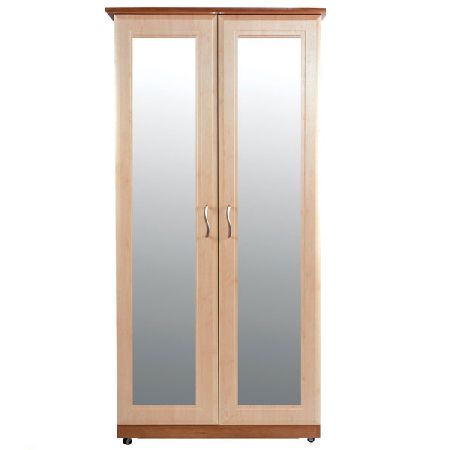 Jasmine Two Door Wardrobe (Mirror Doors)