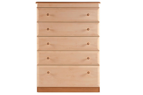 Jasmine Wide Five Drawer Chest