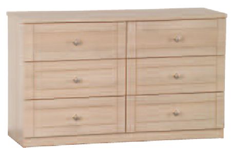 Bedworld Furniture Lattice Range - Chest of Drawers (6 Drawers)