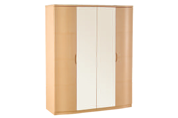 Synergy Range - Wardrobe - 4 Door (2 Mirror Doors)