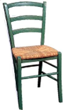 beech CHAIR RUSH SEATED GREEN